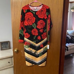 LuLaRoe Debbie long sleeve dress Elegant line-XS